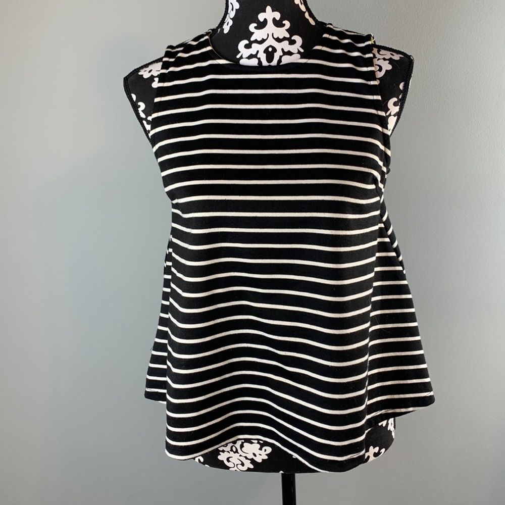 Bobeau Striped Sleeveless Top